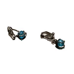 FS ITEM 159		Blue Topaz Petite Earrings Set